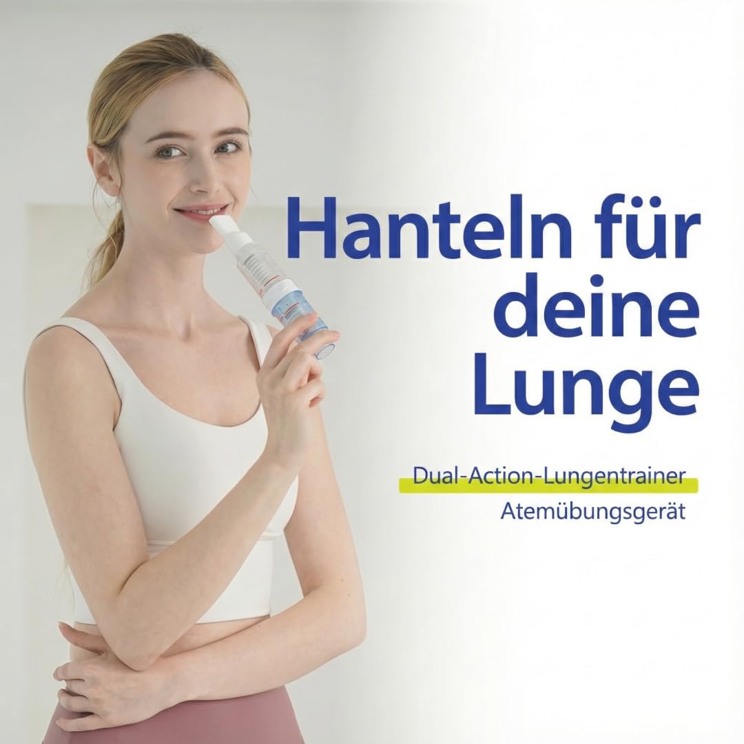 Bigbreathe IMT/PEP | 3-in-1 Atemtrainer für Senioren, Schleimlösung und Lungenkapazitätssteigerung, Einfach zu bedienen und zu reinigen