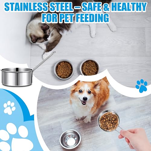 Qinyoung 3 Pack Vasos Medidores 1/2 Taza Acero Inoxidable miniatura 4