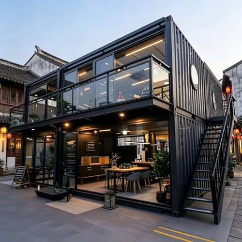 Kit di villa in acciaio leggero, sistema domestico modulare con struttura in acciaio per vita residenziale, struttura moderna della villa, soluzione edificio ad alta efficienza energetica, montaggio