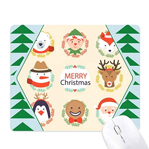 Tapis de souris Noël Frosty Festival pour décorer votre espace de télétravail