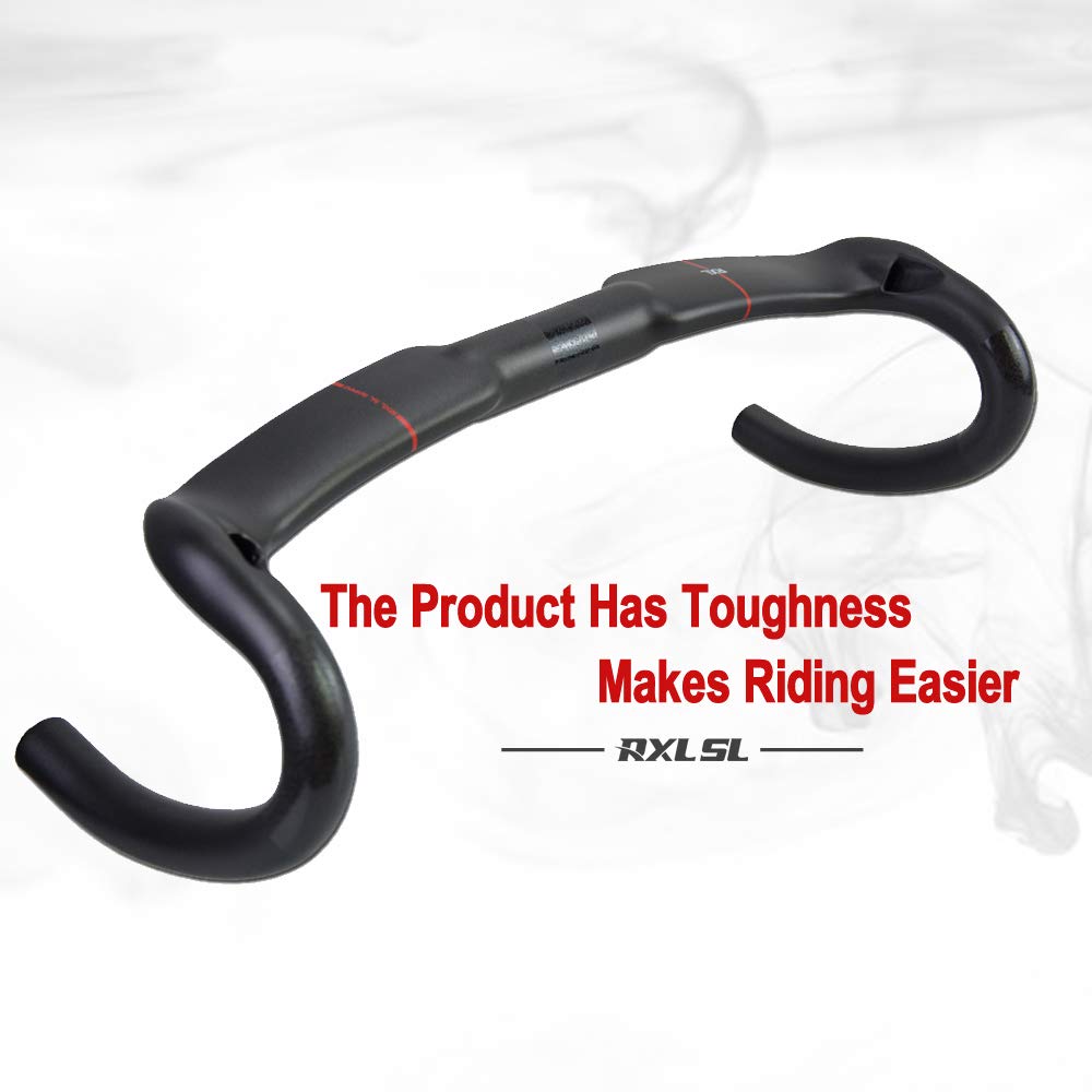 guidon velo route,RXL SL guidon en carbonne velo de route 1-1/4"routage interne UD mat 440mm