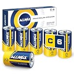 Allmax C (LR14) Maximum Power Alkaline Batteries (6 Count) – Ultra Long-Lasting, Leakproof Design, 7-Year Shelf Life, Maximum Performance (1.5V)