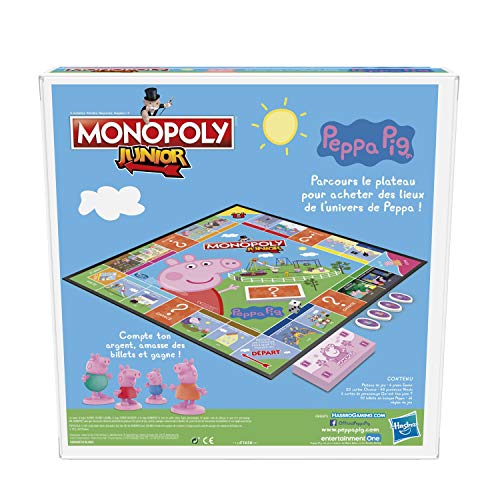 Jeux de Plateau Hasbro- Monopoly Junior Peppa Pig, Multicolores (315-F1656101), édition française – Image 7
