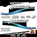 Generico Mercury Kit d'autocollants pour moteur Moteur Marin Fuoribord 150 CV – Version Saltwater Bleu