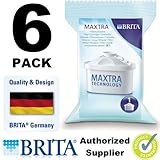 Brita Maxtra Water Filter Jug Refills Genuine Replacement Cartridges - Pack of 6