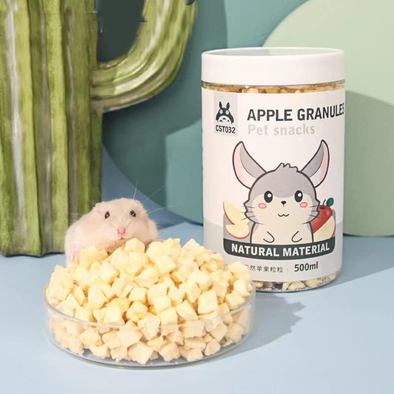 JONSANTYGFRY Cibo per criceti Snack per animali Pellet di mela per piccoli animali roditori