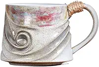 Caneca de viagem criativa transformada em forno retrô xícara de café pires leite café da manhã copo de água em relevo escritório casa tarde xícara de chá reutilizável xícara de café (D)