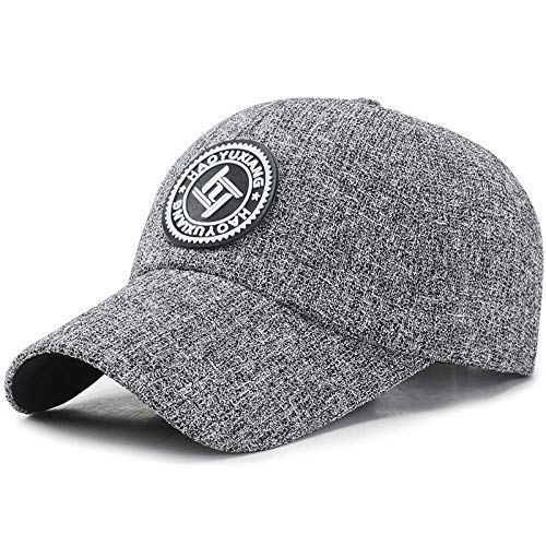Preisvergleich Produktbild Axlgw Baseballkappe für Damen, Baumwolle, für vier Jahreszeiten, lässig, Snapback-Kappe, Outdoor-Sport, modische Hüte für Herren, grau, verstellbar