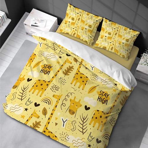 Housse de couette girafe pour remplacer le linge de lit terne - 3