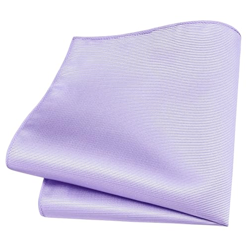 Image of Branduce 3.15 inch(8cm) Solid Formal Tie and Pocket Square Plain Necktie Lapel Pin and Tie Clip Set for Men