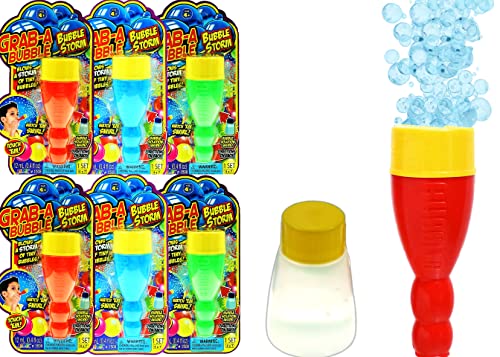 JA-RU Grab a Bubble Storm Touchable Bubbles Blowing Toy (6 Pack) I 1508-6p