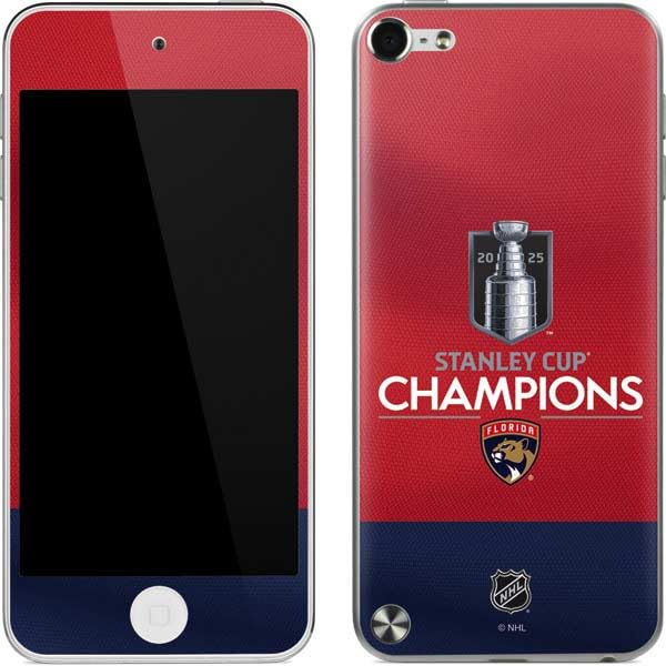 Skinit Decal MP3 Player Skin Compatible with iPod Touch (5th Gen&2012) - Officially Licensed 2025 Stanley Cup Champions Florida Panthers Design