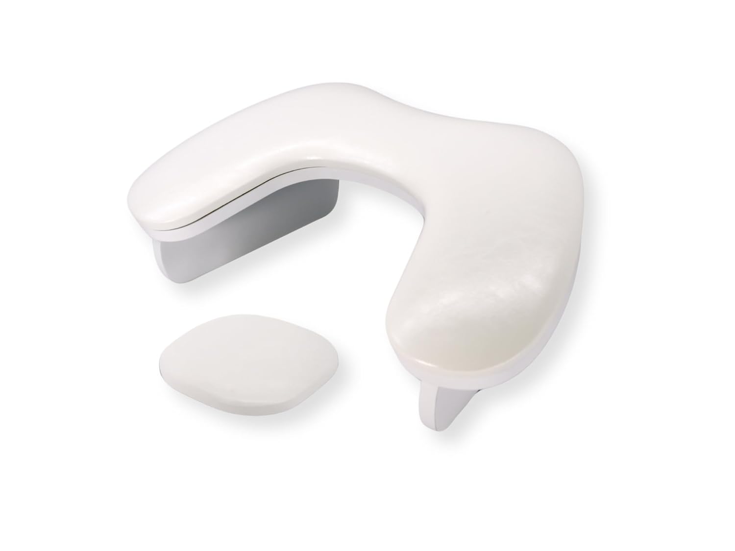 LUCRUM U-Shaped Nail Arm Rest: Professional Nail Tech Manicure Ergonomic Arm Rest Butterfly Armrest PU Leather Hand Rest Pillow Nail Arm Cushion