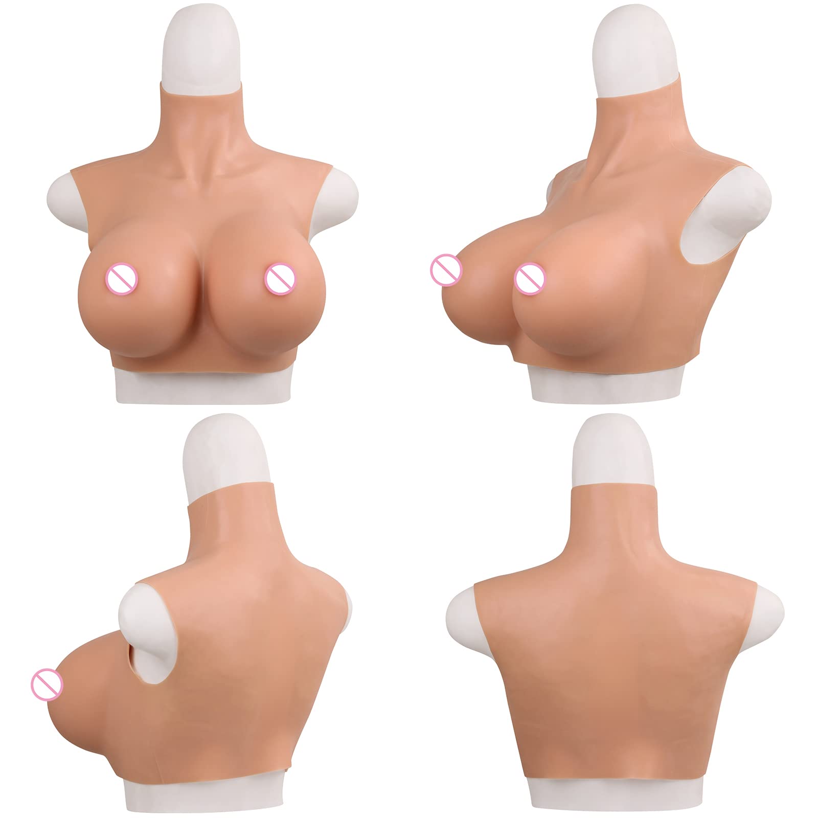 Formes de Seins en Silicone Faux Seins B-G Cup Plaque Mammaire en Silicone Faux Plaque Mammaire pour Travesti Transgenre Cosplay