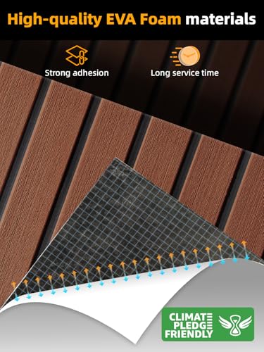 image for FOCEAN Boat Flooring EVA Foam Boat Decking Faux Teak Marine Flooring M