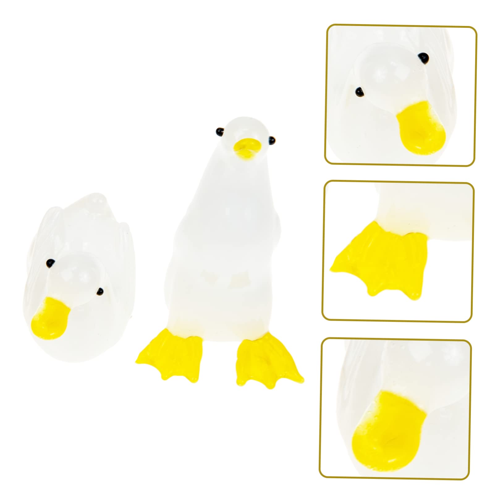 TOPBATHY 6stücke Wasserfall Kristall Ente Figurine Handgefertigte Tier Dekoration Für Tisch Wohnzimmer Garten Süßes Für Geburtstage Und Besondere Anlässe