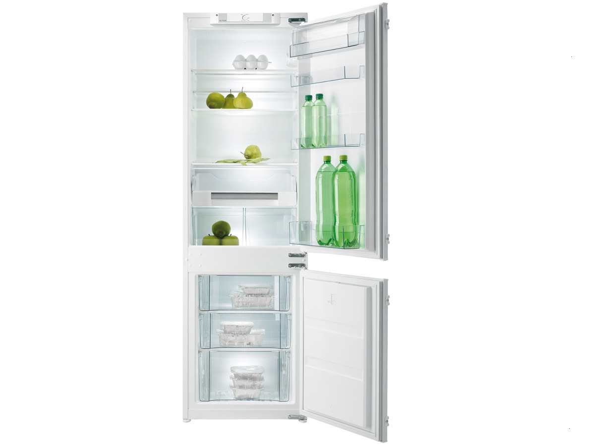 Gorenje NRKI 4182 GW - Frigorifero da incasso, classe A++, altezza 177,5 cm, scomparto frigorifero: 202 l, vano congelatore: 60 litri, colore: Bianco