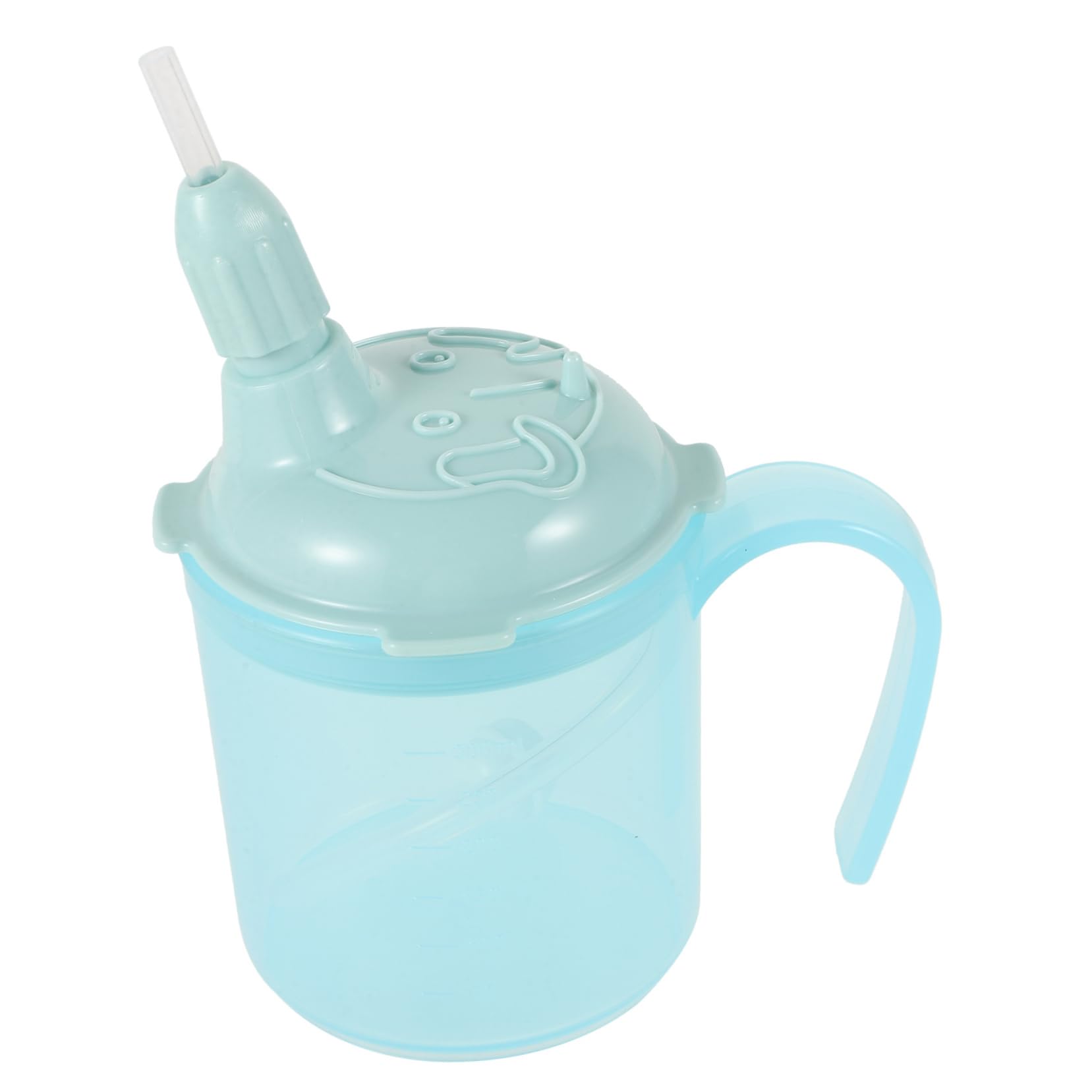 OHPHCALL Ergonomic Drinking Cup for Elderly Handled Cup Straws Safe Food-grade Material for Smooth Drinking Experience