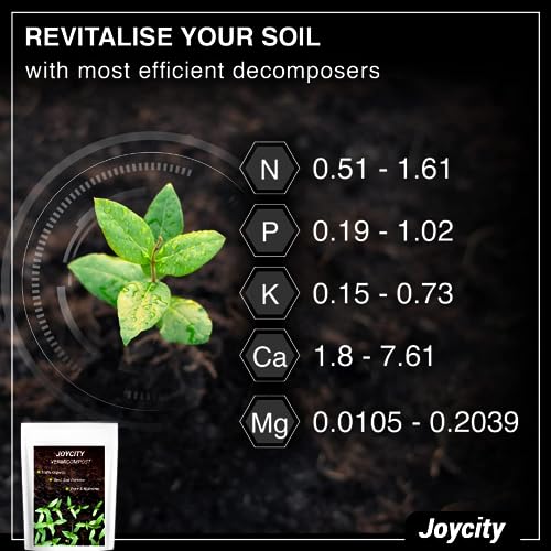 Joycity Organic Vermicompost for Plants | Enriched Manure for Home Gardening | Essential Fertilizers for Home Garden (100Gms)