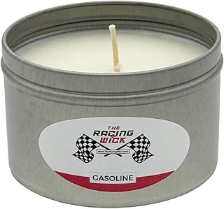 Gasoline Scented Candle - The Racing Wick - 8oz Tin Can