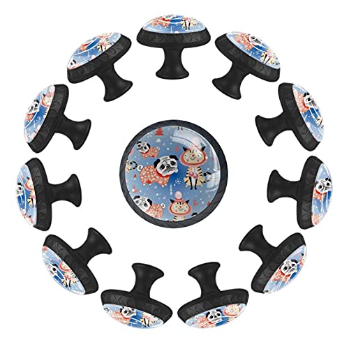 Boutons de tiroir ronds carlin chat 35 mm pour commode et crèche - 2
