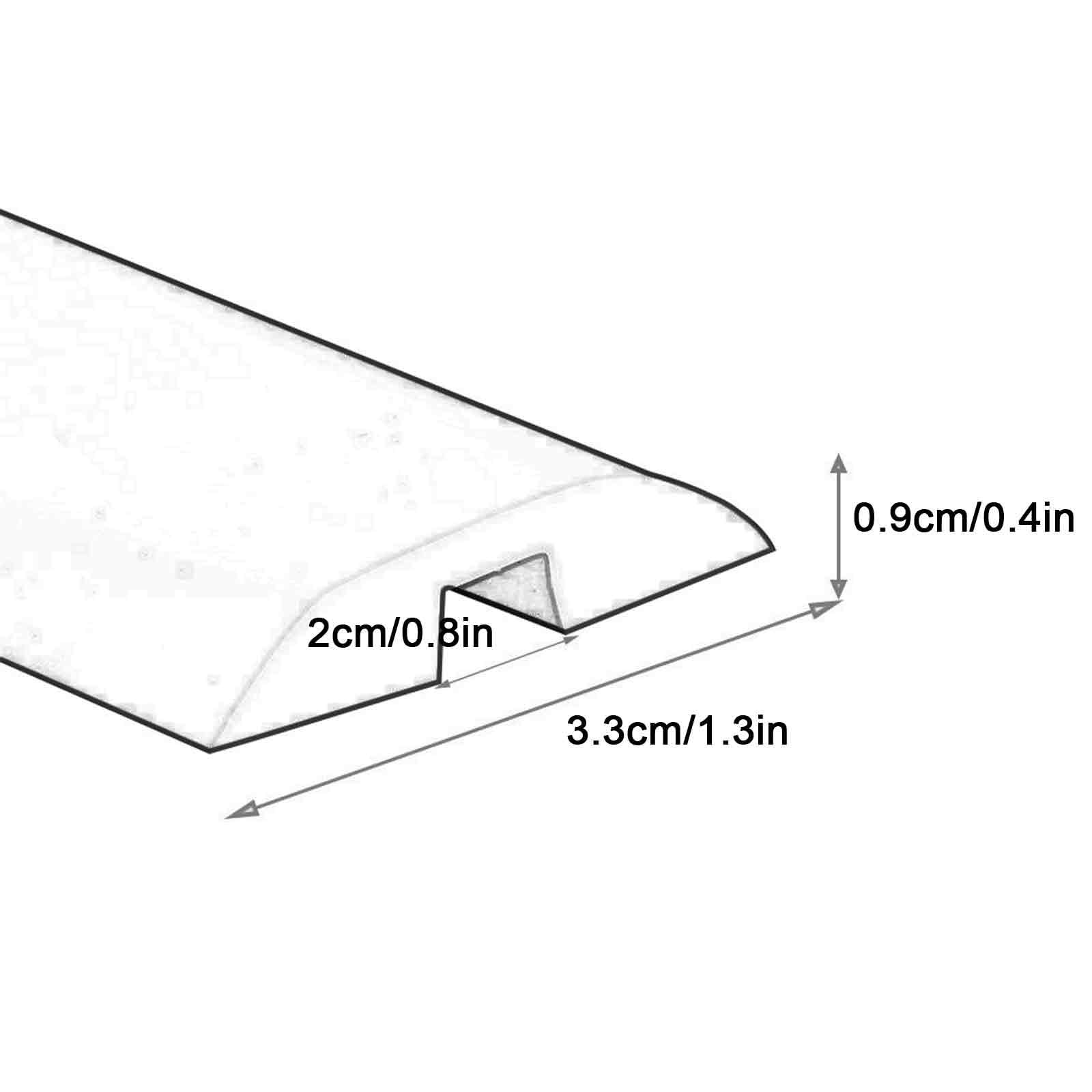 Pasacables Suelo Autoadhesivo, Canaleta Cables Suelo, Ideal para la Gestión de Cables de PVC y Evita Tropiezos, Ideal para Oficinas en Casa o Exteriores(White,3.3x0.9cm/1.3x0.4in)