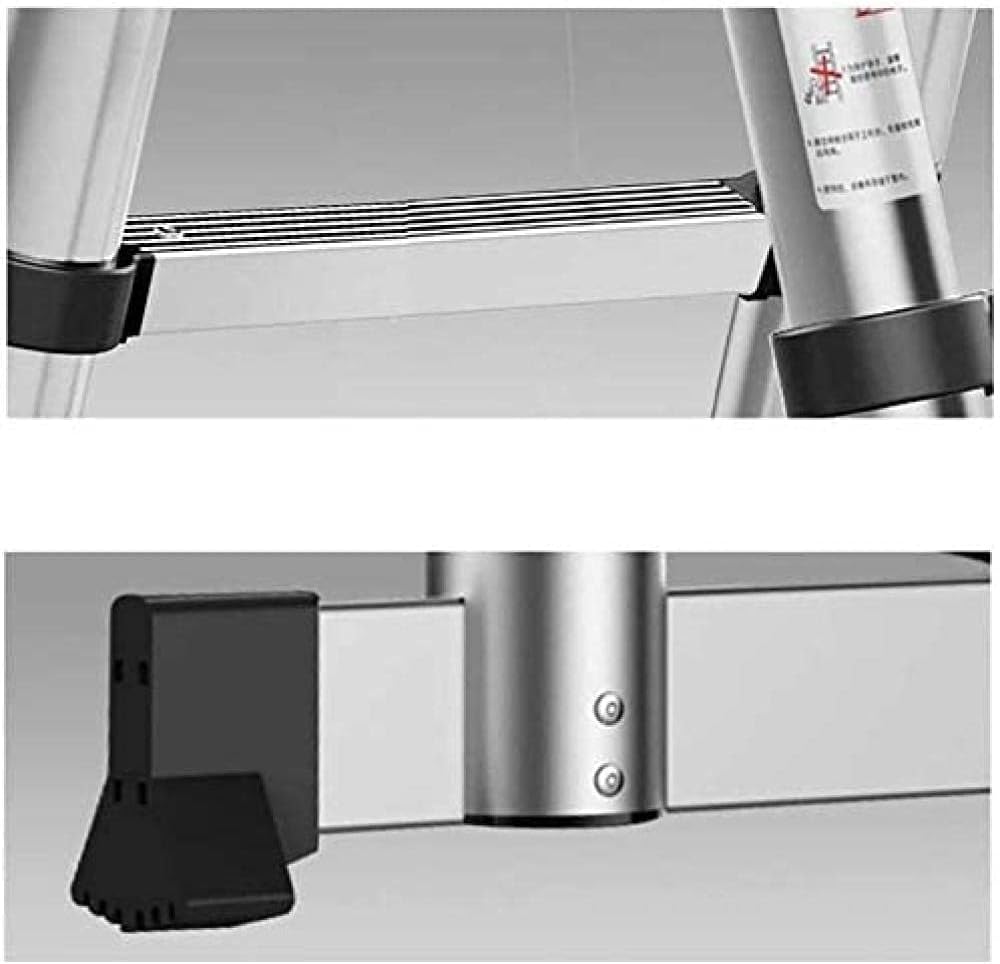 Telesladders,6.6Ft Foldableladders Aluminumcopiherringbladders Multi Purpose Extendable Ladder for Engineeoffice 330Lbs Load