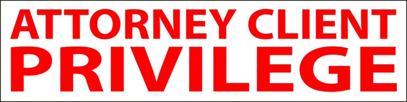 Attorney Client Privilege JYP PA1040 Pre-Inked Rubber Stamp Red Ink