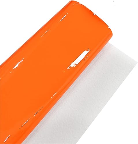 Miniatura 10 de Rollo de piel sintética con espejo brillante de 11.8 x 53 pulgadas, vinilo brillante de color sólido para manualidades, arcos, aretes, manualidades