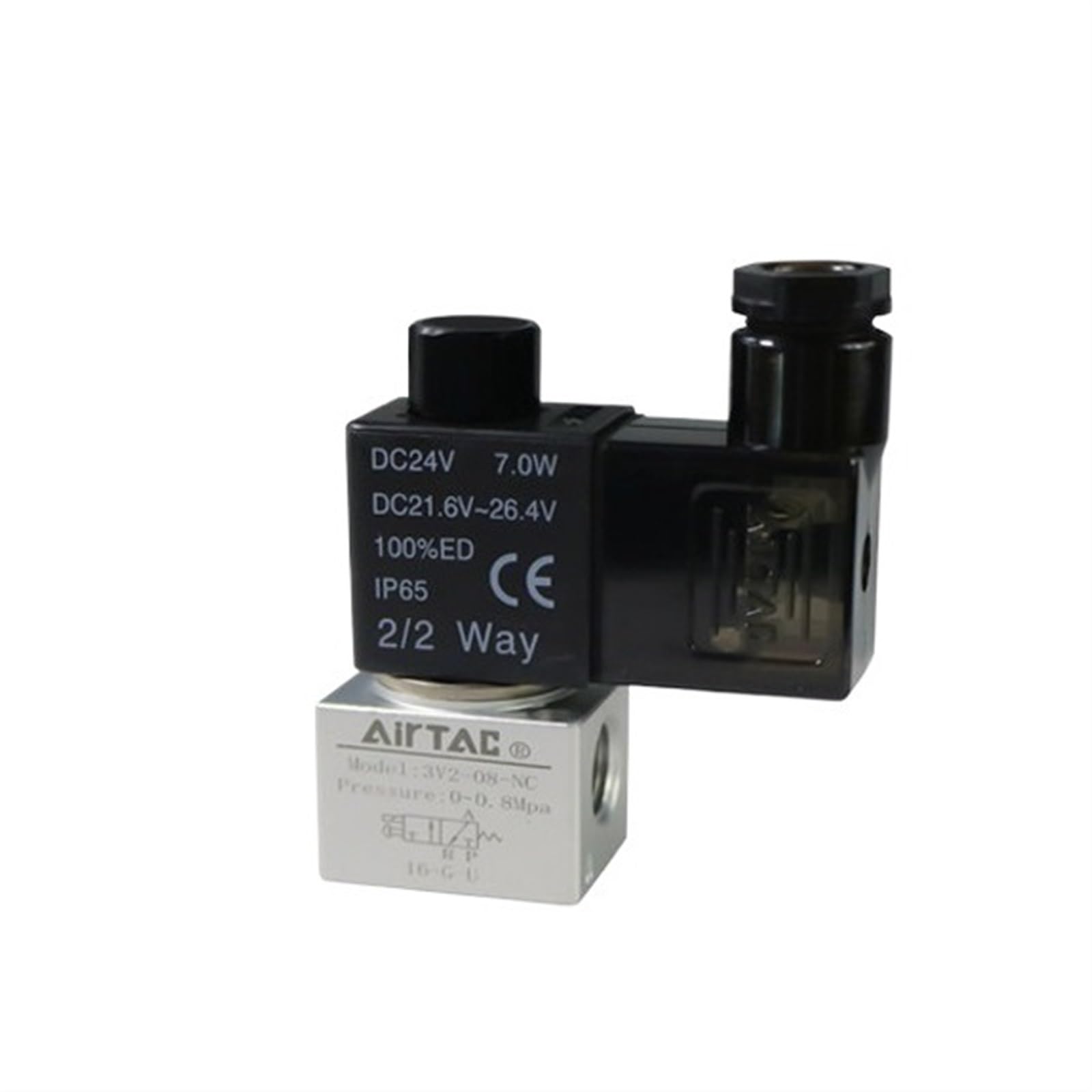 Válvula solenoide 3V2-06-NC para evitar pérdidas de vacío en líneas