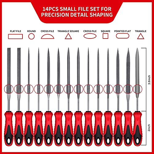 Chentuopo DFBB-57PC 57Pcs Metal & Wood File Rasp Set,Grade T12 Forged Alloy Steel thumb #4