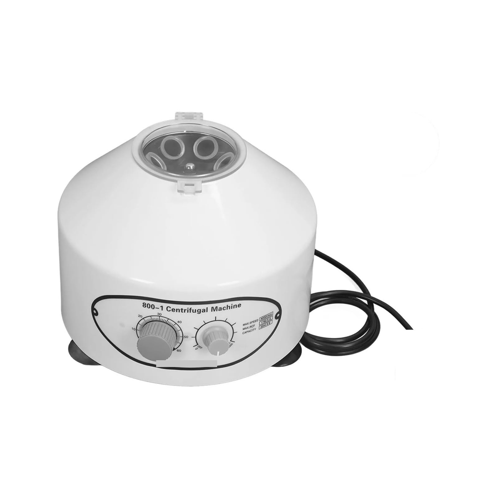 Centrífuga de mesa, 800-1 Centrífuga De Sobremesa Laboratorio 4000 RPM Máquina Eléctrica 1790xg Con Temporizador Y Control Velocidad Tubos 12 Ml X 6