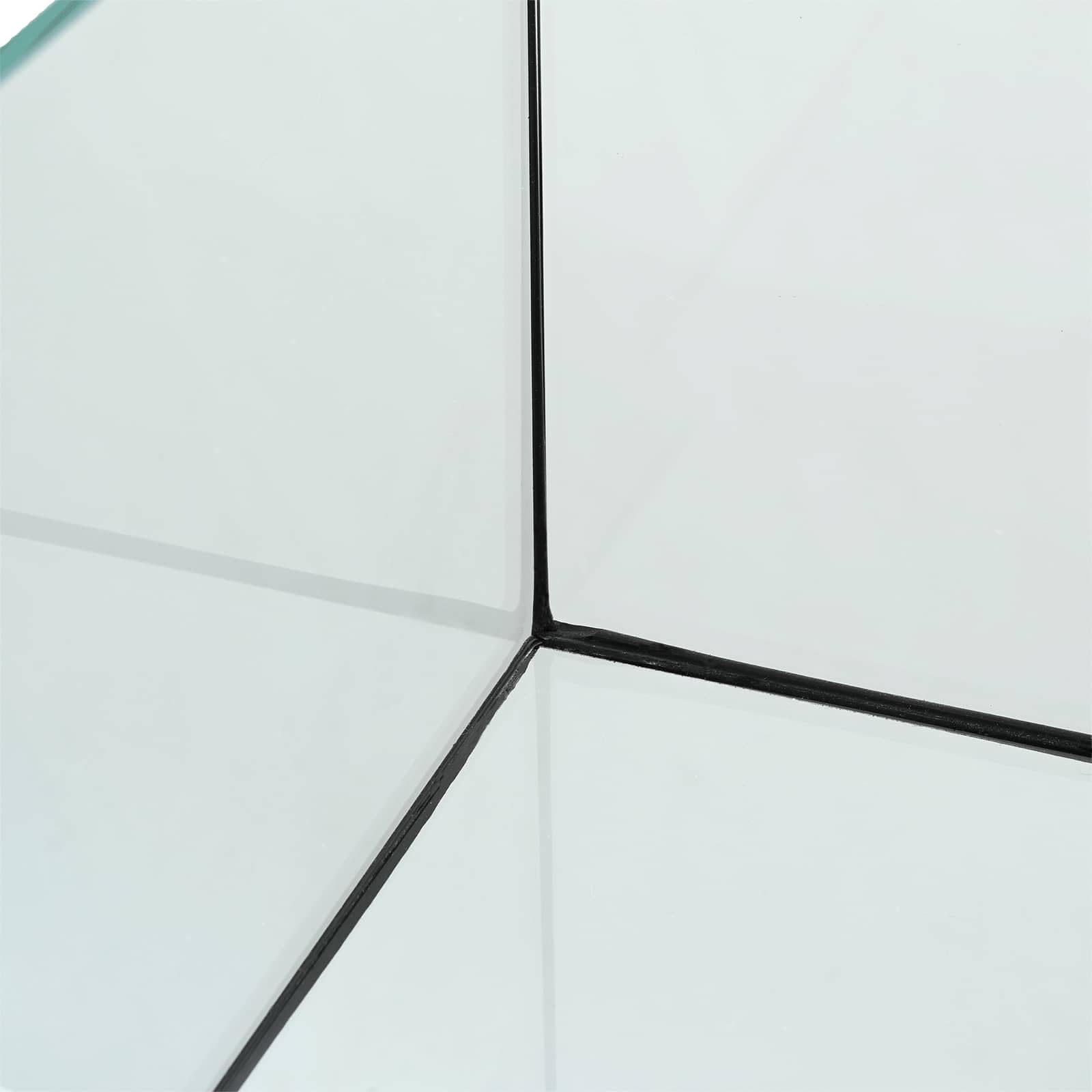 vidaXL Aquarium avec Stockage Transparent 50 x 30 x 30 cm Verre, Vitrine pour Aquarium, réservoir en Verre Moderne, Aquarium panoramique, intérieur extérieur, Espace Simple et sécurisé