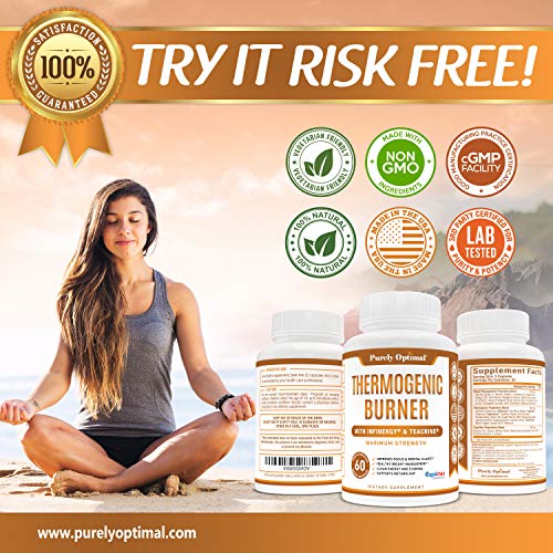Premium Thermogenic Diet Pills - Weight Management Support, Clean Energy, Enhanced Focus & Healthy Metabolism - Nootropic Supplement With L-Carnitine, Teacrine, Capsimax - 60 Veggie Capsules #TOP5