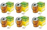 Set of 6 Engine Oil Filters kit Compatible with Mercedes R107 W108 W114 W116 W123