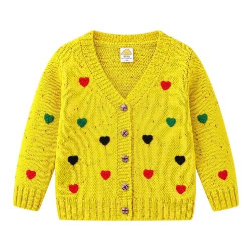 Image of Mud Kingdom Girls Cardigan Sweaters Cute Colorful Love