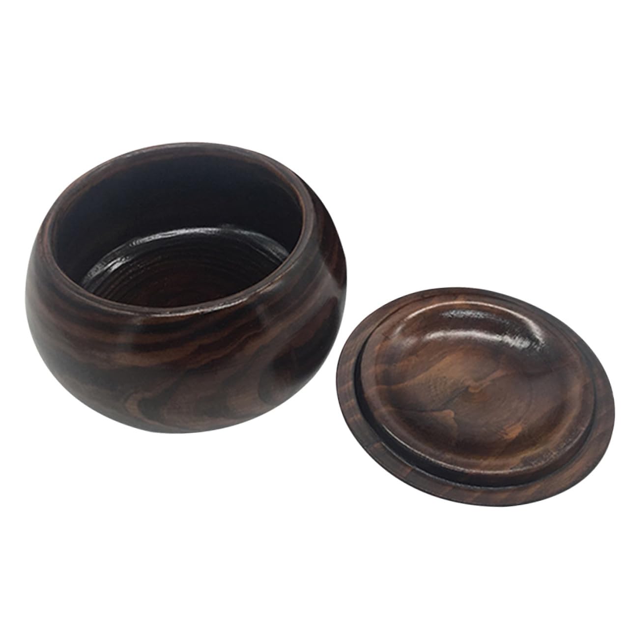 Kisangel Pieces Go Chess Pieces Storage Bowl Go Can with Lid for Up to Chess Stones Compact Portable Design for and Travel for Training Institutions