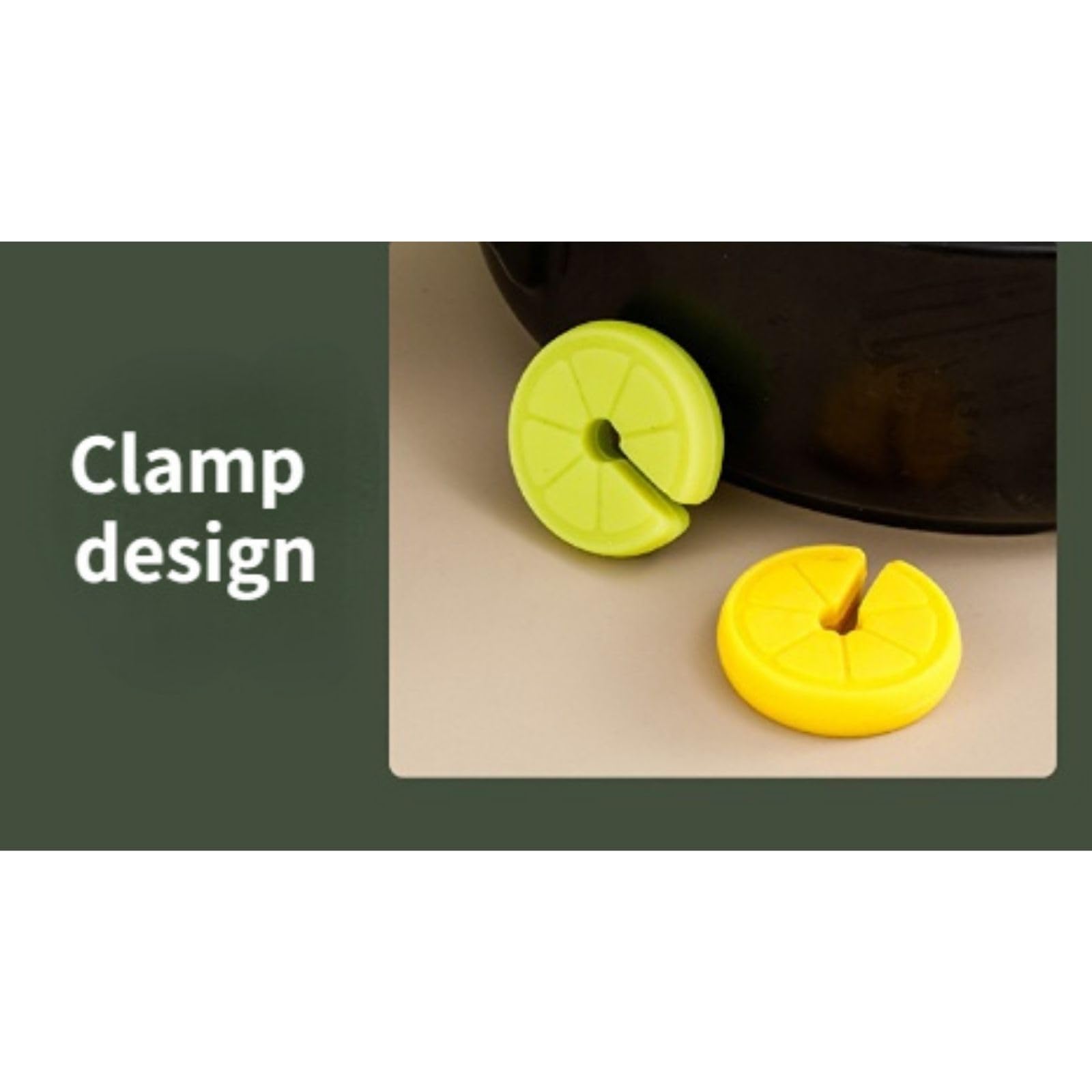 4 Pcs Pot Lid Lifter Silicone Spill Proof Lid Lifter Splash-Proof Steam Release Pan pot lid lifter Kitchen Tool Decoration Pot Lid & Cute Kitchen Accessories (Green)