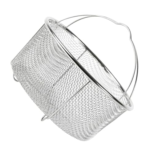 LOXGO Stainless Steel Fryer Basket Deep Fryer Skimmers Frying Basket With Handle Steaming Basket Air Fryer Accessories Stainless Steel Fryer Basket