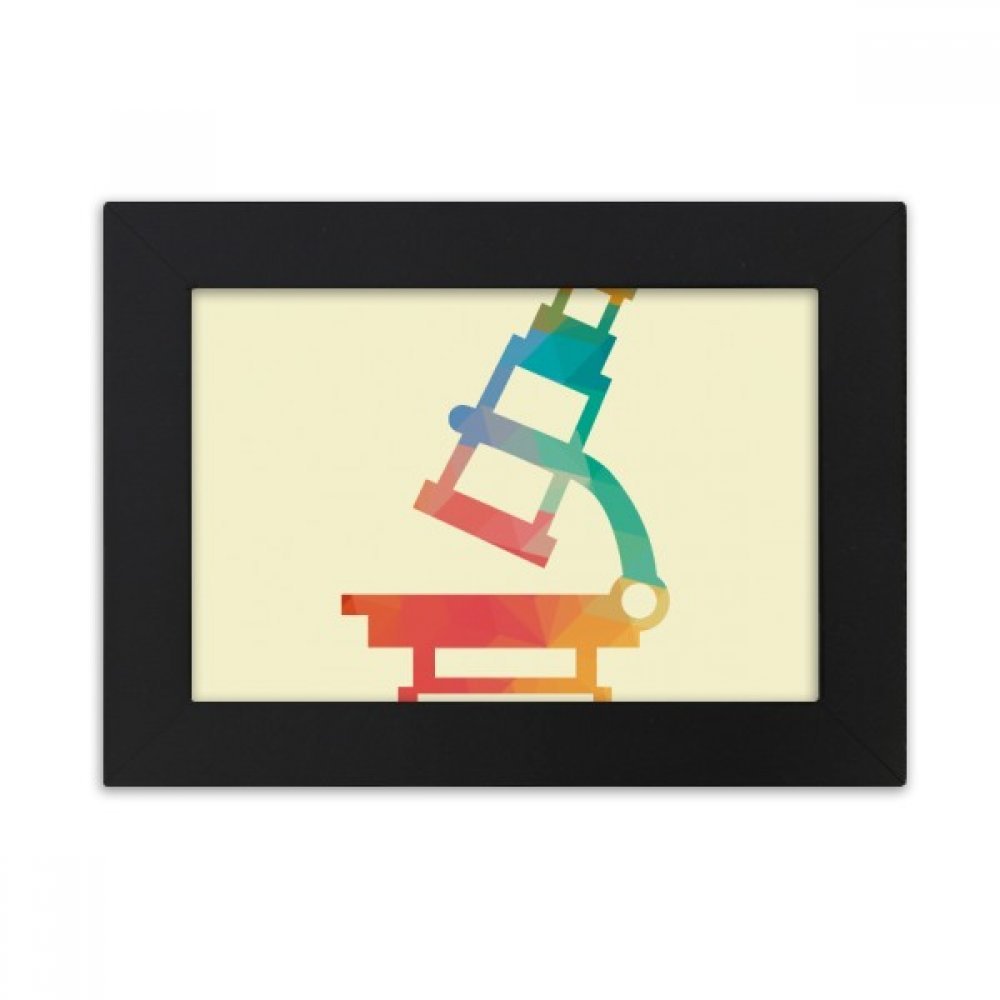 Cadre photo dessin animé microscope pour égayer la chambre d'enfant ou le laboratoire