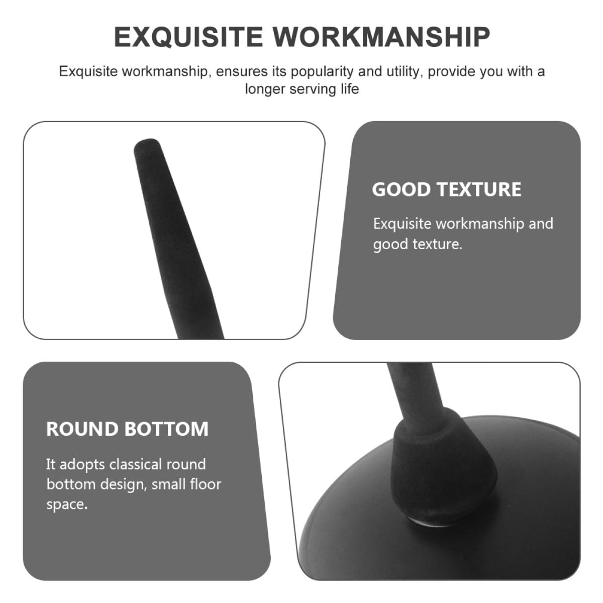 Zerodeko Supporto per Flauto e Clarinetto in Ferro Robusto Porta Flauto Portatile Design Stabile e Bordi Arrotondati Accessorio Pratico per Musicisti e Negozi di Strumenti Musicali