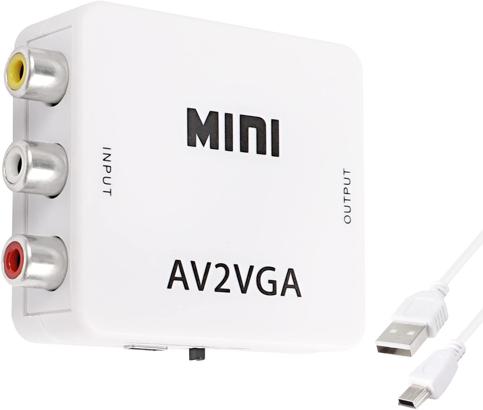 Convertitore adattatore video da AV, rca, s-video a VGA monitor pc Convertitore adattatore video da AV, rca, s-video a VGA monitor pc