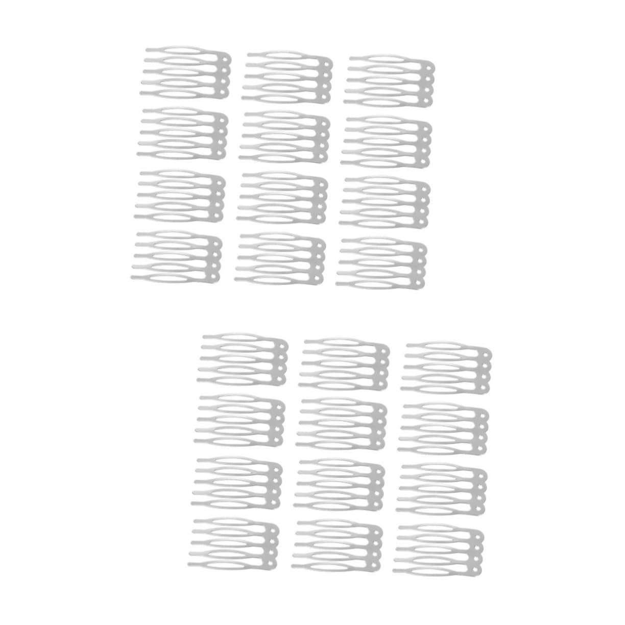 Beavorty 100 Pcs Hair Comb Wedding Veil Bridal Hair Clip Comb Hair Accessories for Girls Women Hair Clip Combs Diy Hair Clip Gold Decor Wedding Decor Hairpin Comb Bride Metal Material
