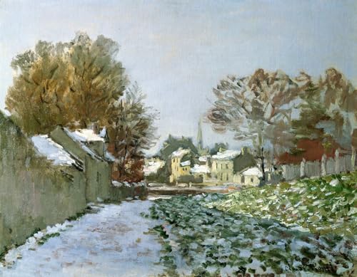 Lienzo Monet Neve ad Argenteuil pintura de pared para eliminar la monotonía en oficinas