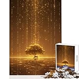 Goldenes Klavier unter Sternen 1000-teiliges Memory-Spiel Premium-Laserschnittqualität unterhaltsame Herausforderung für die Freizeit (38x26cm)