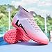TOPSFEBA Soccer Cleats for Mens Womens Indoor Soccer Shoes Unisex Baseball Turf Shoes Youth Rugby Shoes Adult AG FG TF Football Boots Wide Training Sneaker (2309 Fen TF_38)