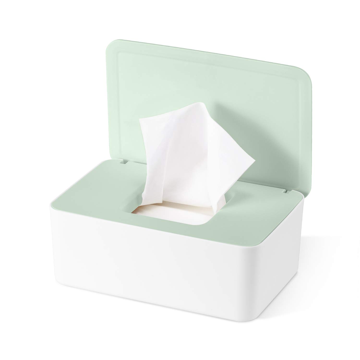 Diaper Wipes Dispenser Baby Wipes Case, Baby Wipe Holder Keeps Wipes Fresh, Non-Slip, Easy Open & Close Wipe Container Green : Baby