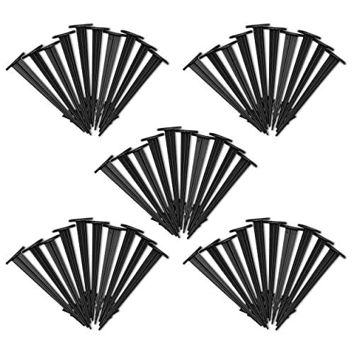 Mini Securing Pegs Pack of 100 – Heavy-Duty Ground Pegs for Securing Landscape Fabric – Durable Weed Membrane Pegs for Plant Protection – Plastic Pegs for Ground Sheet Cover. Set by MYPURECORE