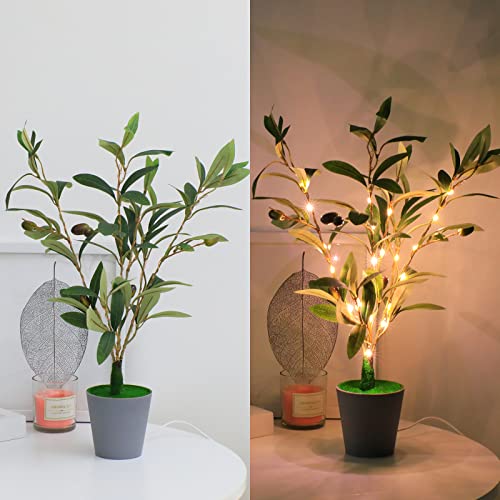 18Inch Fairy Tale Lamp Beads, Artificial Olive Tree, Artificial Plant Tree, Artificial Tree Suitable For Indoor And Outdoor Lighting, Holiday, Birthday Party, New House Decoration #TOP3