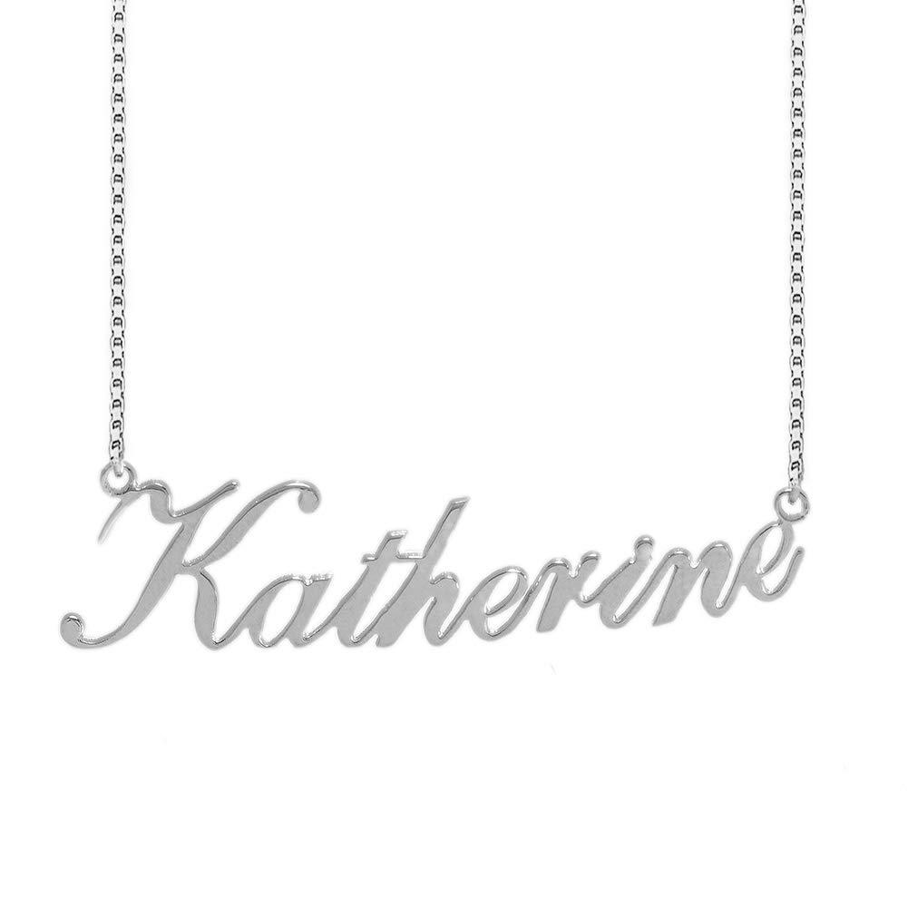 Lutilo 925 Sterling Sliver Custom Name Necklace Personalized Initial Necklaces Pendant Jewelry Gift for Her